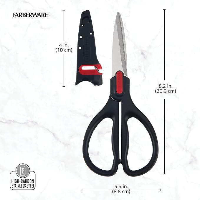 Farberware Self-Sharpening Stainless Steel All-Purpose Shears - Image 3