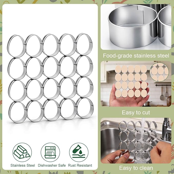 AIERSA Mini Egg Cookie Cutter, Round Small Easter Cookie Cutters, 1.2 Inch Tiny - Image 7