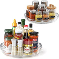LAMU 2 Pack Clear Lazy Susan Turntable Organizer by YourHome-OrganizationHelper