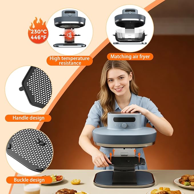 2 Pcs Air Fryer Splatter Screen - Image 3