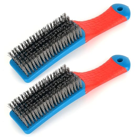 2 Pack Wire Brushes for Cleaning-Heavy Duty Stainless Steel Wire Scratch Brush - Image 5