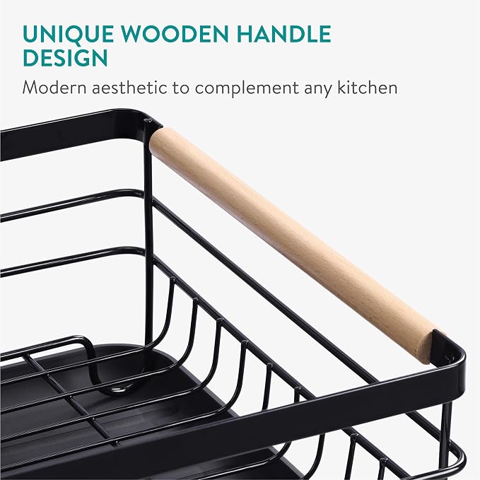 Navaris 2 Tier Dish Rack - Image 6