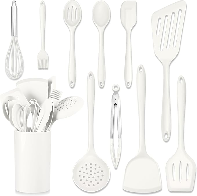 HaWare 11 PCS Silicone Cooking Utensils Set, Heat Resistant Kitchen Utensils by HaWare