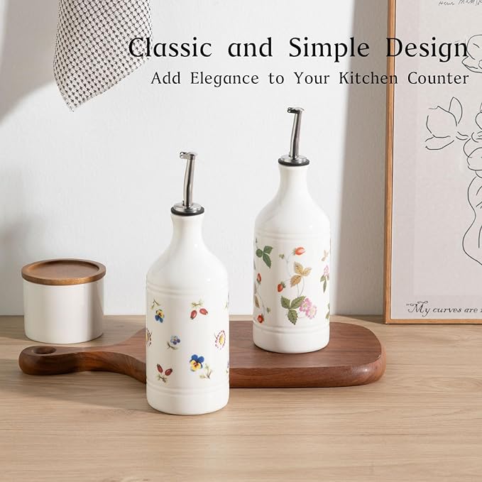 Sweejar Ceramic Olive Oil Dispenser Bottle - Image 5