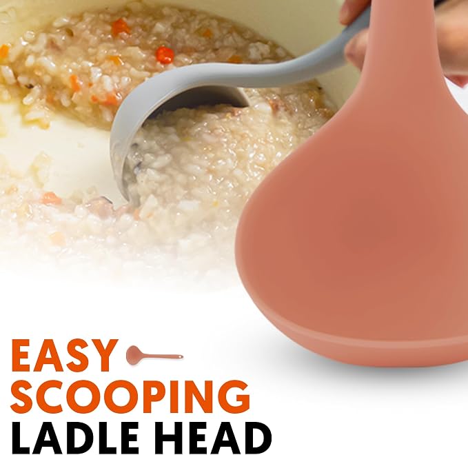 Platinum Silicone Cooking Ladle - Image 3