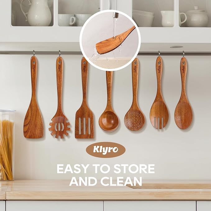 Kitchen Utensils Set, 7 Piece Premium Cooking Utensils Set, Durable Non-Stick - Image 5