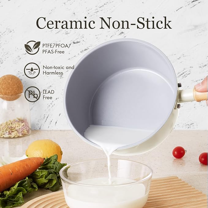 ROCKURWOK Ceramic Nonstick Sauce Pan - Image 3