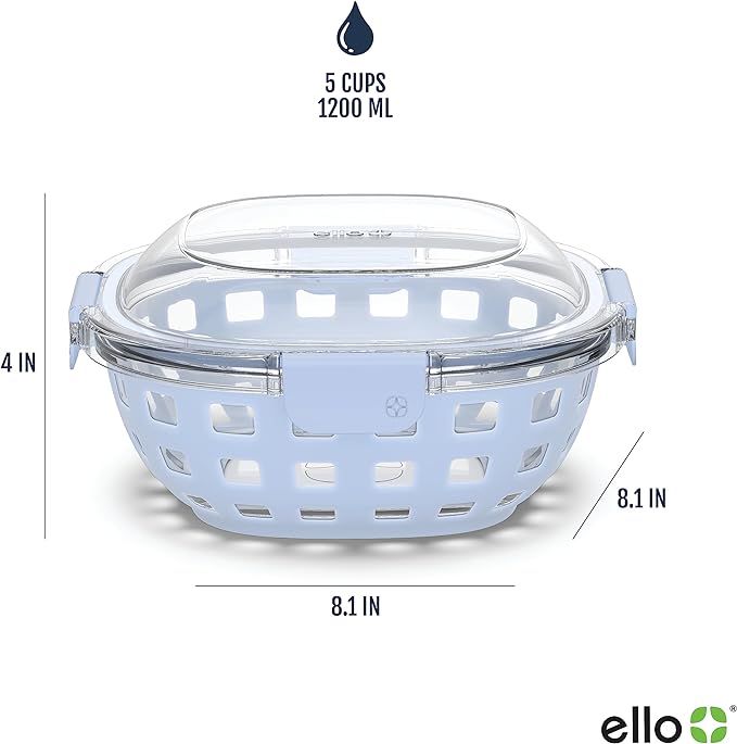 Ello Duraglass Meal Prep Container- Glass Food Storage Container - Image 4