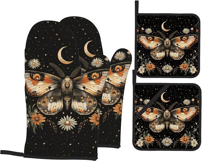 Oven Mitts and Hot Pads Set by Unknown