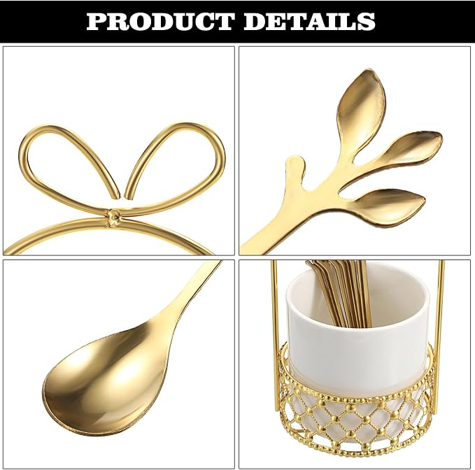 ELLDOO Coffee Spoon Set, Creative Flatware Set - Image 6