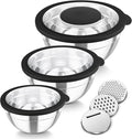 TeamFar Mixing Bowls, For Kitchen Mixing/Baking/Storing/Prepping, Visible & by TeamFar