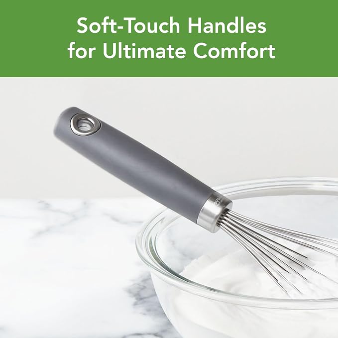 Tovolo Wire Whisk Set of 2 for Baking Cooking Mixing Whisking, Charcoal Gray - Image 4