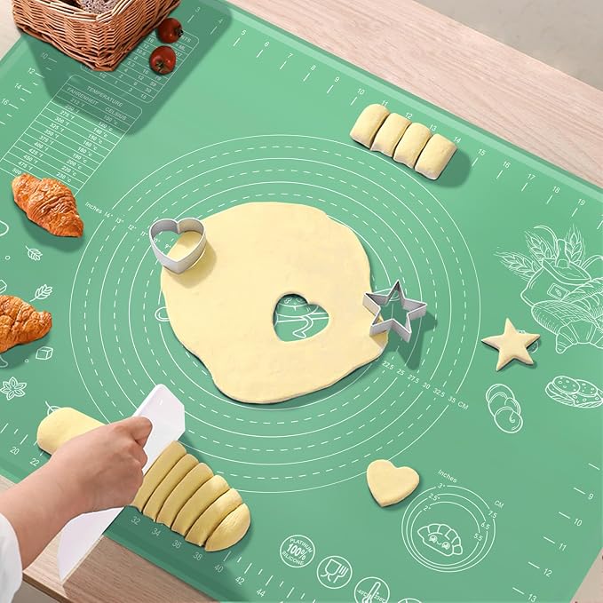 Silicone Pastry Mat 28" x 20" Extra Thick Non Stick Baking Mat - Image 7