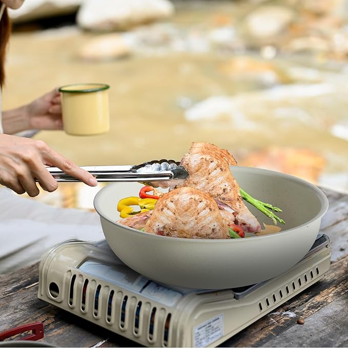 NEWBULIG 12-Piece Nonstick Cookware Set, Detachable Handle Pots and Pans - Image 7