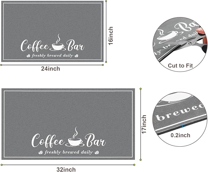 CooRug Absorbent Coffee Mat, Fashion Dish Drying Mat - Image 2