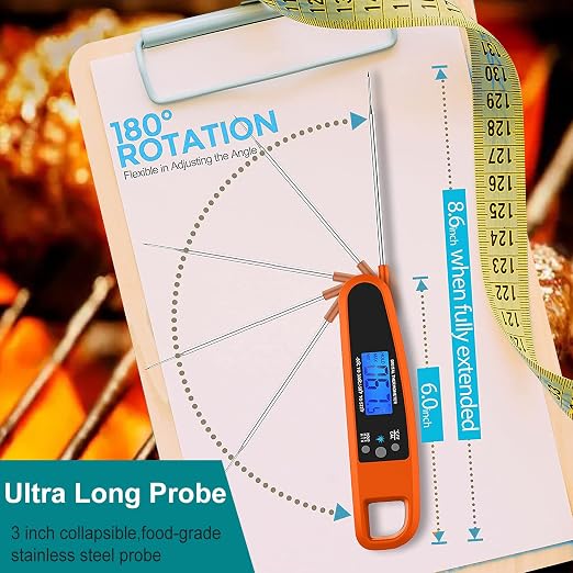 Instant Read Meat Thermometer for Kitchen Cooking, Ultra Fast Precise - Image 5