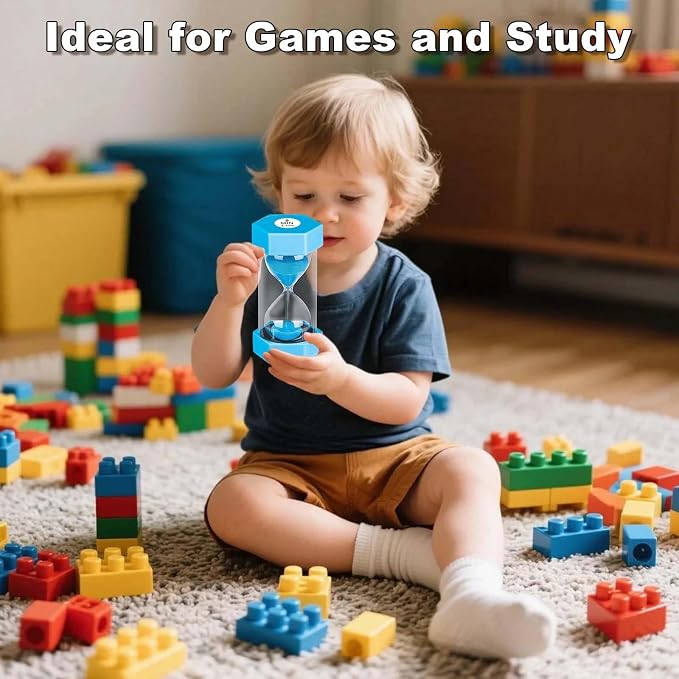 30 Minute Sand Timer, Unbreakable Hexagon Sand Clock, Plastic Sand Watch 30 Min - Image 2