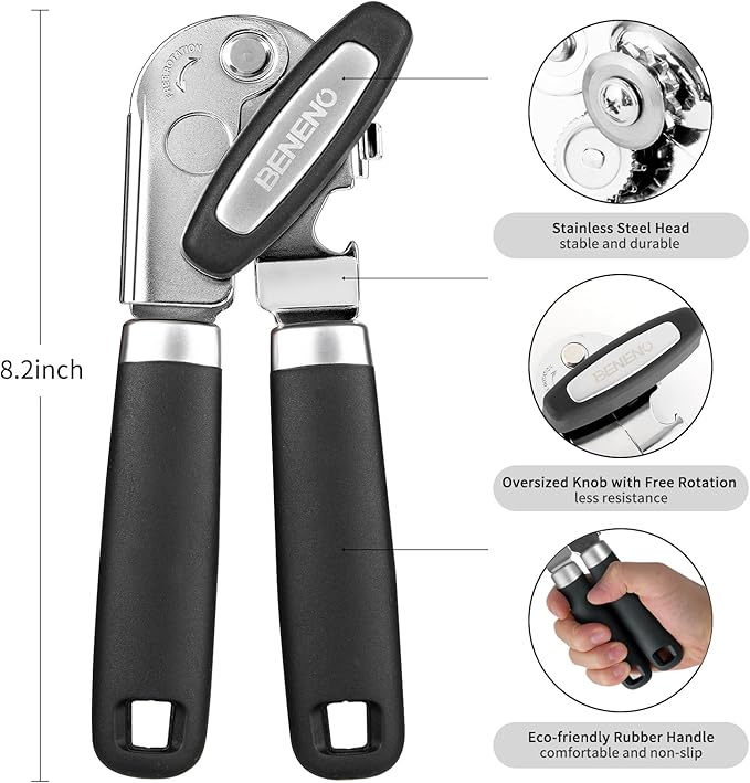 Beneno Heavy Duty Hand Can Opener Manual - Image 2