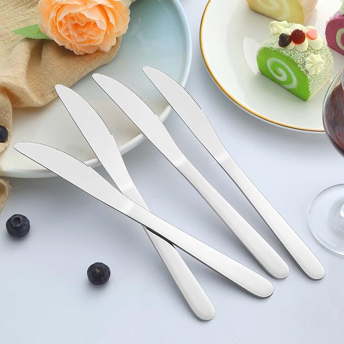 36-Piece Butter Knives, Dinner Knife Set, Food Grade Stainless Steel Table Knife - Image 6
