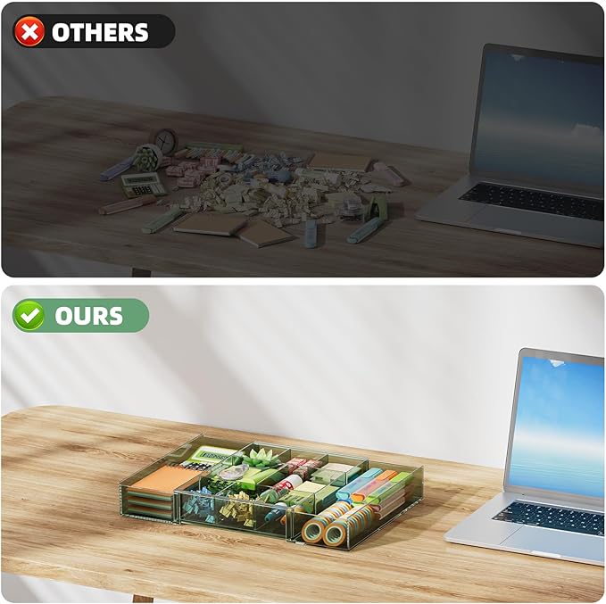 Marbrasse Expandable Desk Drawer Organizer, Desk Organizers and Accessories - Image 9