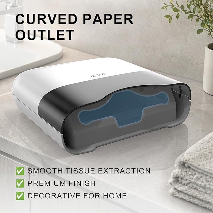 Paper Towel Dispenser, Large Capacity Wall Mount Tissue Dispensers - Image 4