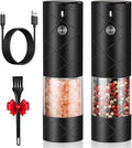 Rechargeable Electric Salt and Pepper Grinder Set by KTKUDY