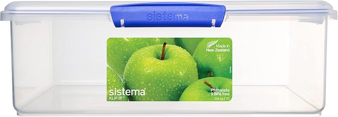 Sistema KLIP IT Large 7L Food Storage Container, Airtight & Stackable, - Image 10