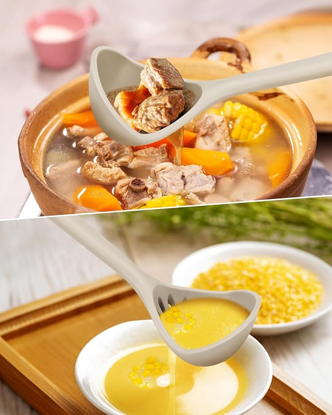 Large Silicone Ladle Spoon for Soup, Non Stick Kitchen Utensils - Image 5