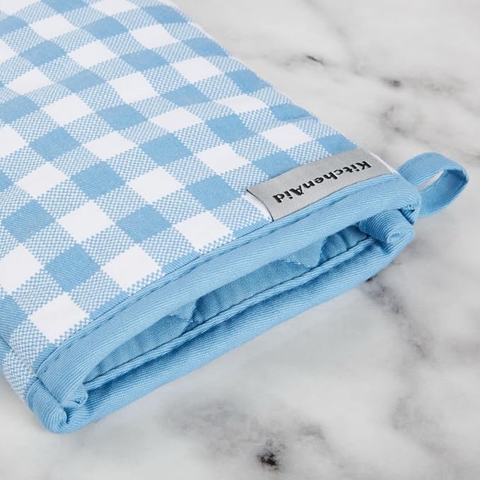 KitchenAid Gingham Oven Mitt 2-Pack Set - Image 3