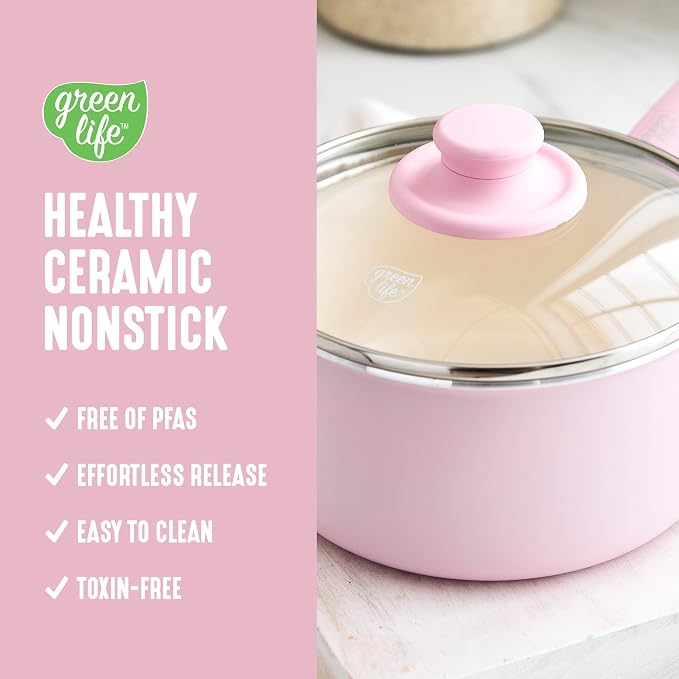 GreenLife 2.5QT Nonstick Saucepan - Image 2