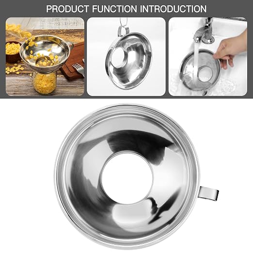 2 PCS Canning Funnel for Wide and Regular Jars, Wide Mouth Funnel Stainless - Image 2