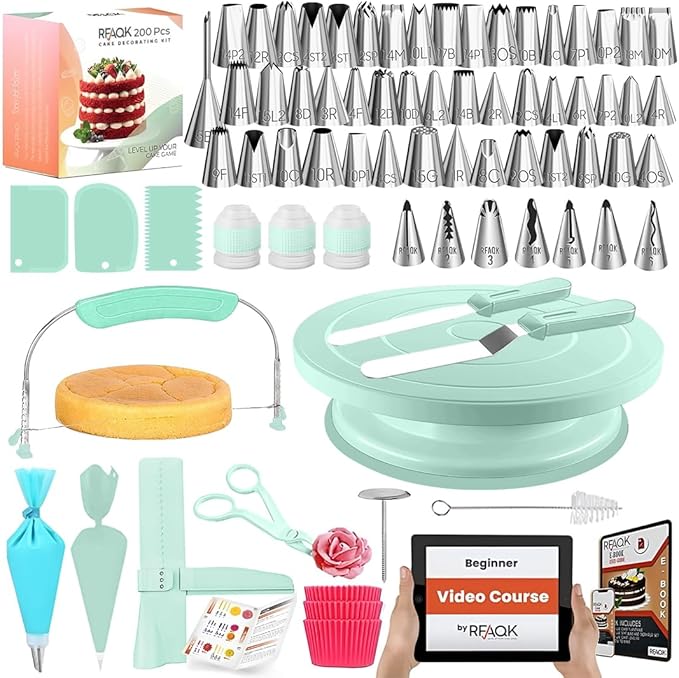 RFAQK 200PCs Cake Decorating Kit by RFAQK