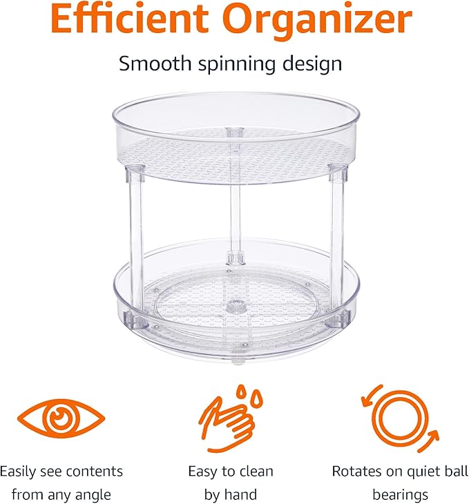 Amazon Basics Lazy Susan Turntable Organizer - Image 2