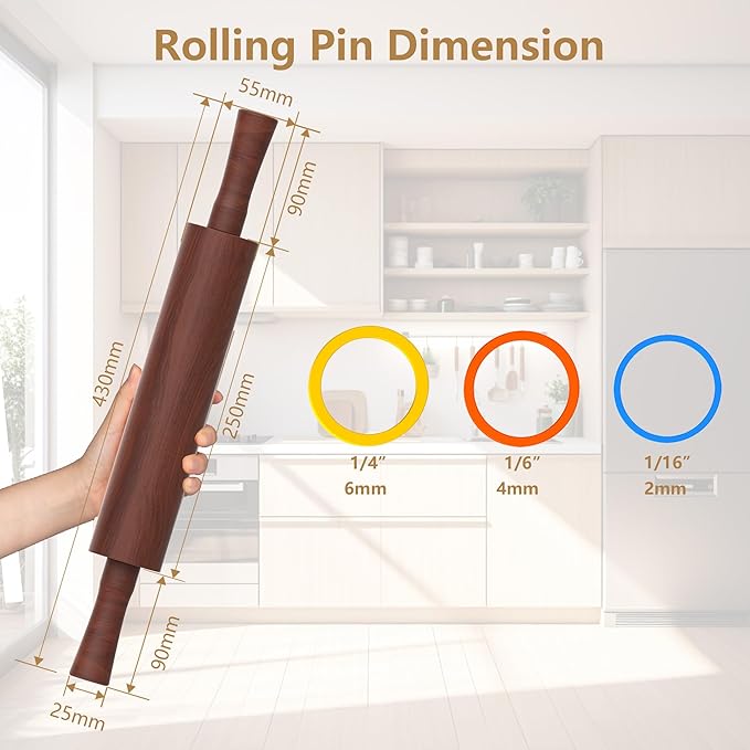 Classic Wooden Rolling Pin - Image 5