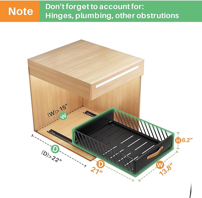 Pull out Cabinet Organizer, Heavy Duty Slide out Pantry Shelves Drawer Storage - Image 3