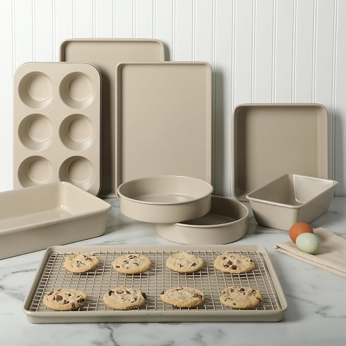 Martha Stewart Gallen 10 Piece Baking Pans Ceramic PFA Free Non Toxic Non Stick - Image 6