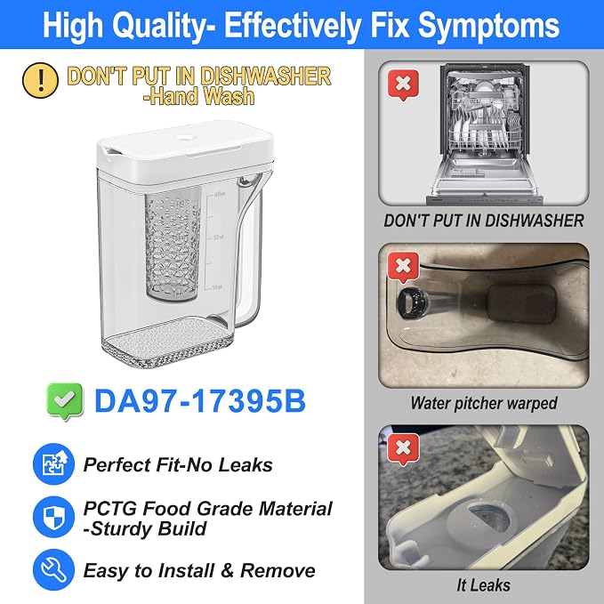 Upgraded DA97-17395B Refrigerator Water Pitcher Compatible - Image 6