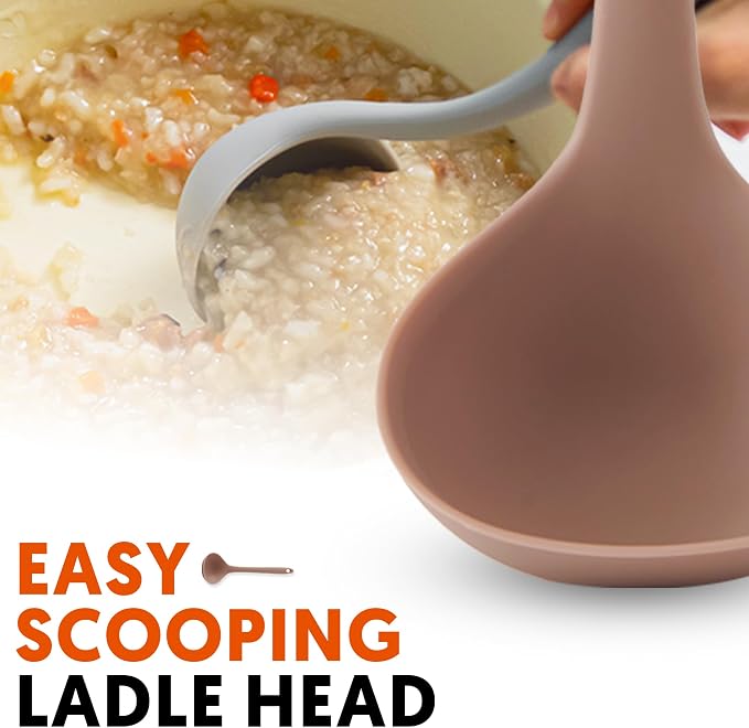 Platinum Silicone Cooking Ladle - Image 3