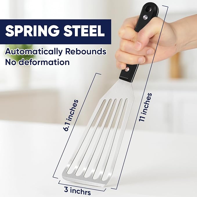 Newness Metal Fish Turner Spatula Stainless Steel - Image 9