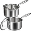 Stainless Steel Saucepan Set by Unknown
