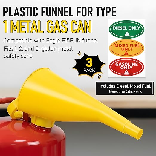 Plastic Funnel for Type I Metal Safety Cans, Compatible - Image 2