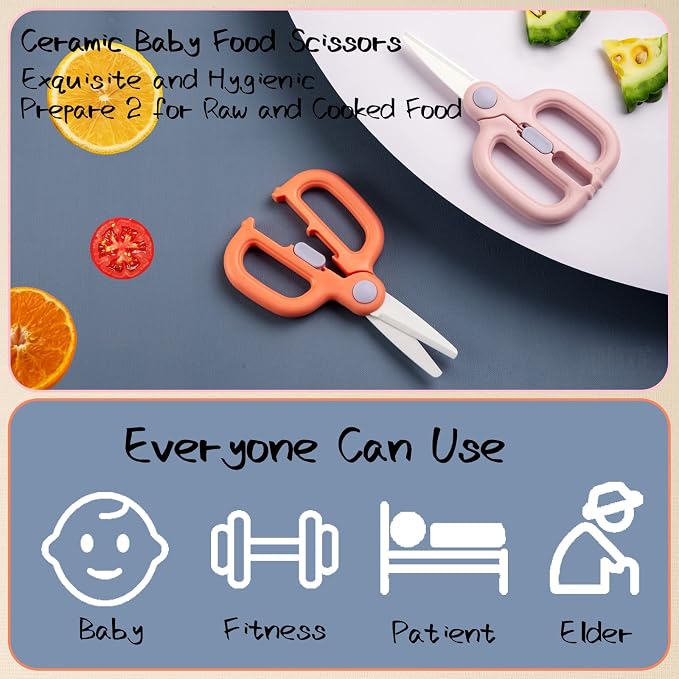 Ceramic Baby Food Scissors Kids - Image 6