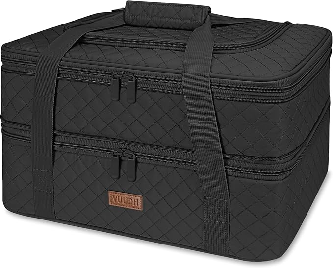 Quilted Double Decker Casserole Carrier by Vuudh