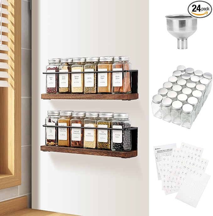 Magnetic Spice Rack Organizer by KitHero