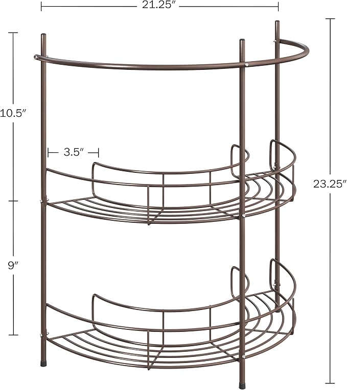 Lavish Home Pedestal Sink Organizer - Image 2