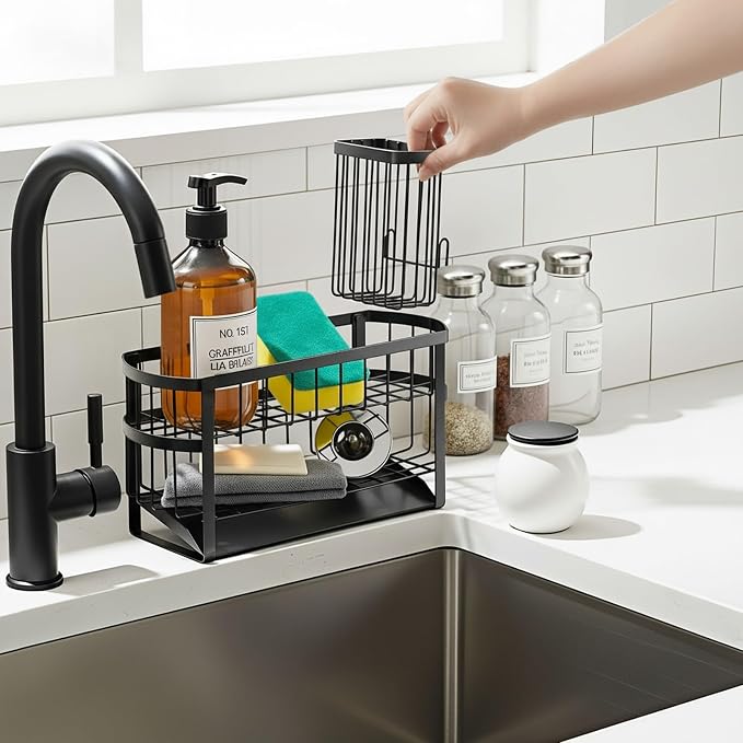 Kitchen Sink Organizer Caddy, 2 Tier Sink Caddy Organizer - Image 7