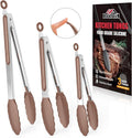 600ºF Heat Resistant Kitchen Tongs, Premium Locking Cooking Tongs by Bnlcd