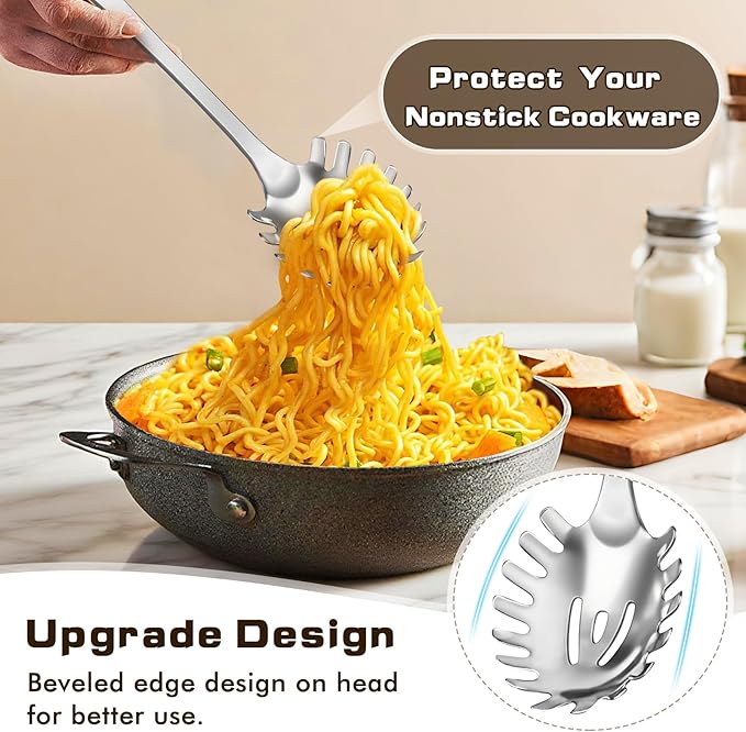 3 Pcs Stainless Steel Cooking Utensils Set, Heat Resistant Kitchen Utensils - Image 5