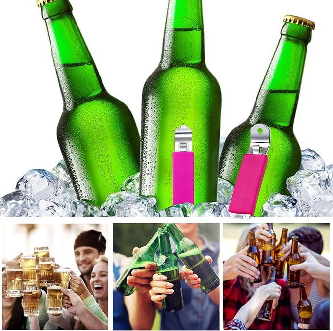3 Pieces Magnetic Bottle Openers Can Opener Classic Beer Opener Stainless Steel - Image 6