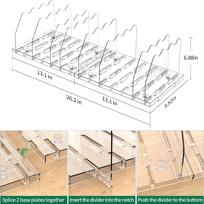 SPACEKEEPER Adjustable Shelf Divider - Image 2